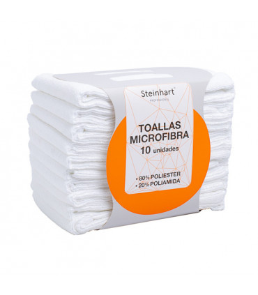 TOALLA STEINHART MICROFIBRA BLANCA 40X75 (10 U.)